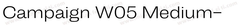 Campaign W05 Medium字体转换